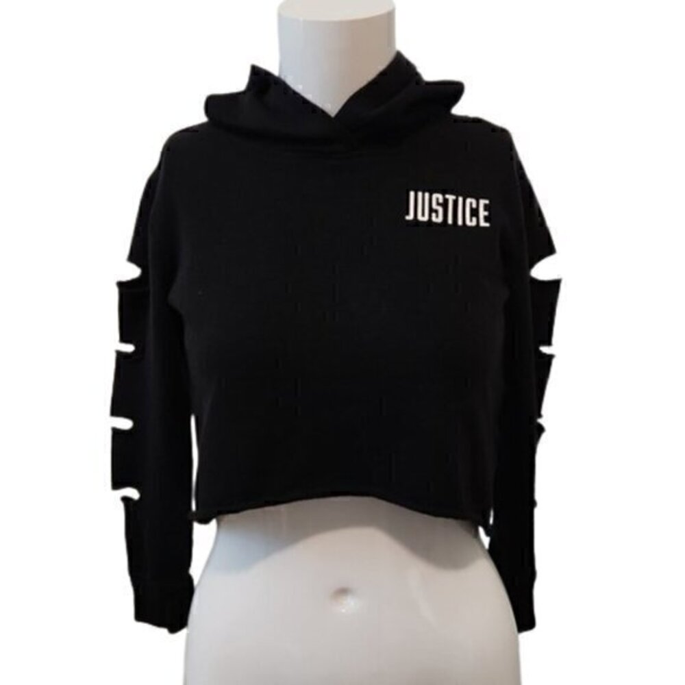 [Justice] Crop Top Hoodie - Size 6/7